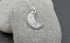 Luna crescent moon drop earrings Image 2