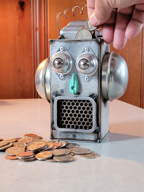 Image of  Robot Bank Silver Penny