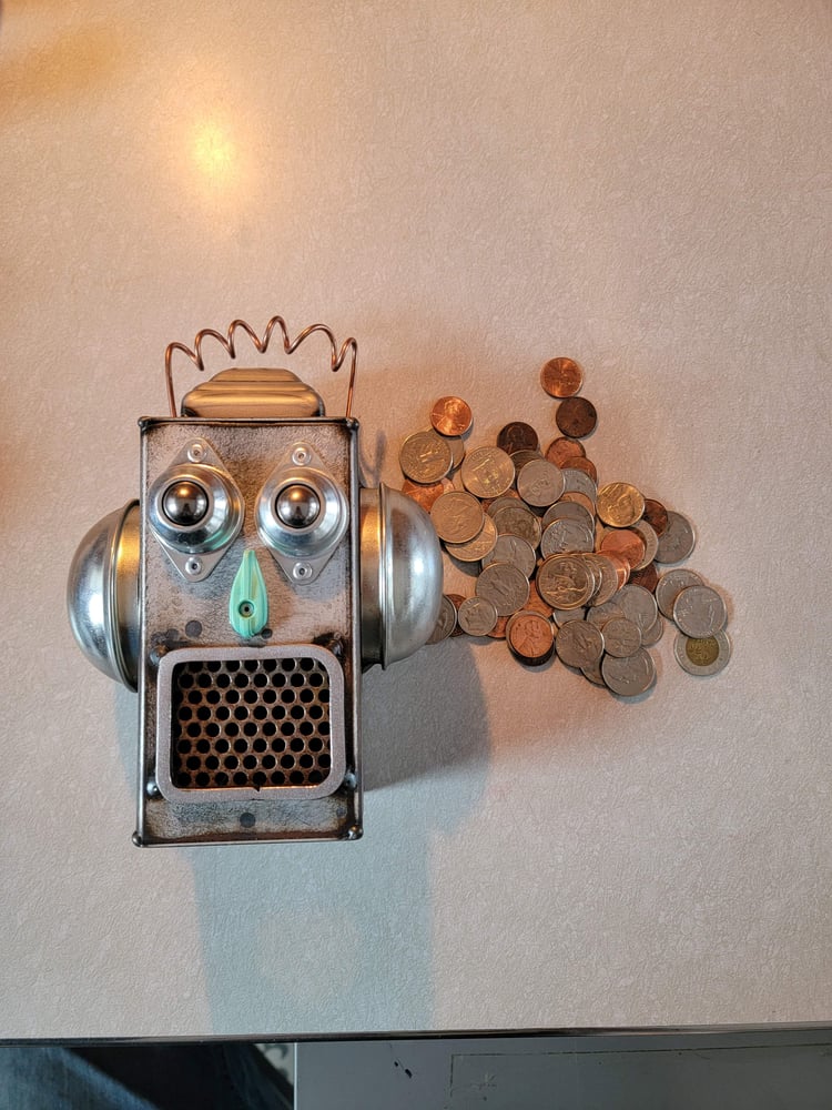 Image of  Robot Bank Silver Penny