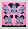 "Night out with the Goyles" Risograph Print