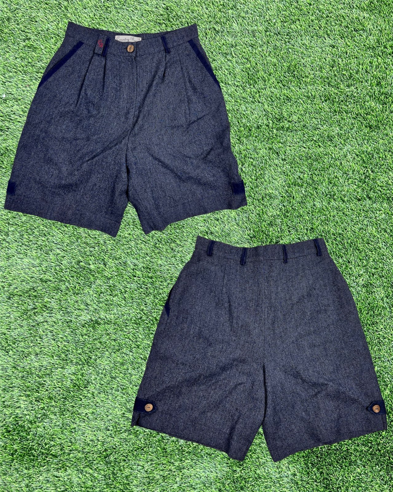 RBF Vintage - Navy Wool Shorts 