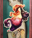 Image 2 of Molotov Uterus Individual Sticker