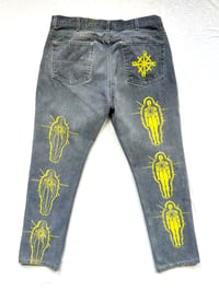 Image of the light denim jeans