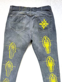 Image of the light denim jeans