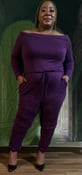 Image of Purple Plus Size Jumpsuit 