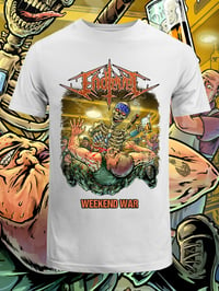 Image 1 of WEEKEND WAR Album Cover T-Shirt white