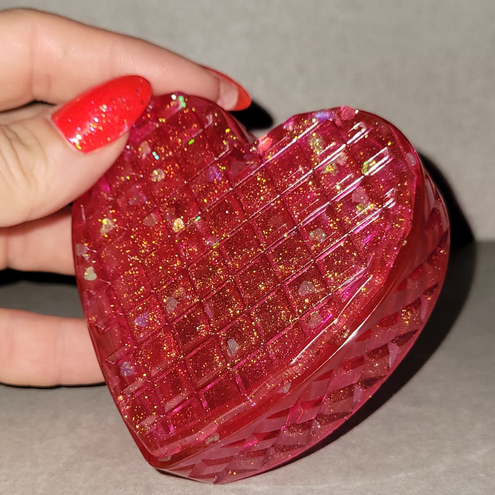 Image of Neon Red Heart Box