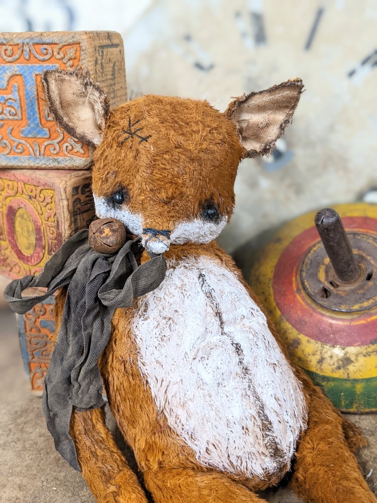Image of Cabinet size  7.5" - Old Vintage Style FOX   by Whendi's Bears --