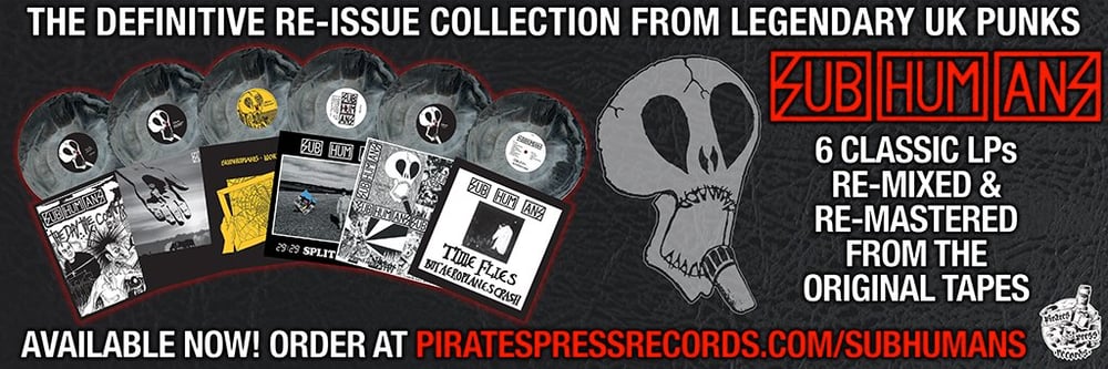 SUBHUMANS  LP reissues !!! Colored Vinyl PRE ORDERS 