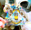 Honey bee, Suncatcher Sticker- Rainbow Maker