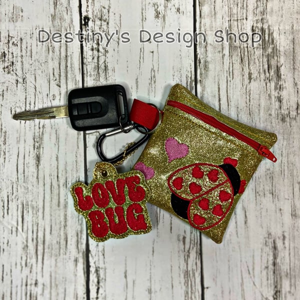 Image of Love Bug Zipper Bag ONLY
