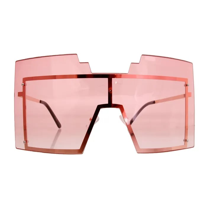 Image of Geometric Shield Sunglasses