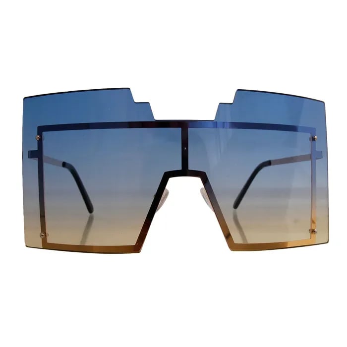 Image of Geometric Shield Sunglasses