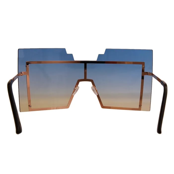 Image of Geometric Shield Sunglasses