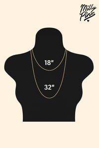 Image 8 of Gold Enamel Pendant Necklaces – “Hello,” “Love” & “Darling” with Adjustable Chain