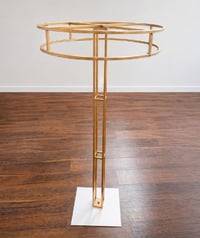 Image 2 of Gold Circular Floral Stand (Minimalist Frame)
