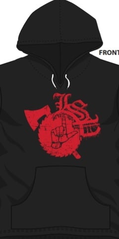 Image of LSP : 2023 LTD. 👆🏻's UP RED LOGO Pullover Hoodie