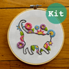 Cat In Bloom Embroidery Kit