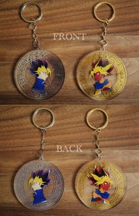 Atem + Yugi Hot Stamped Acrylic Keychains 3 Inch