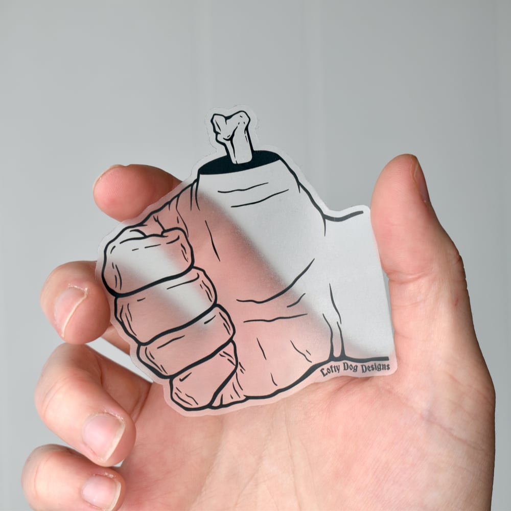 Thumbs Up Clear Vinyl Sticker