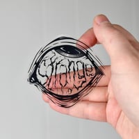 Image 1 of Strange Clear Vinyl Sticker
