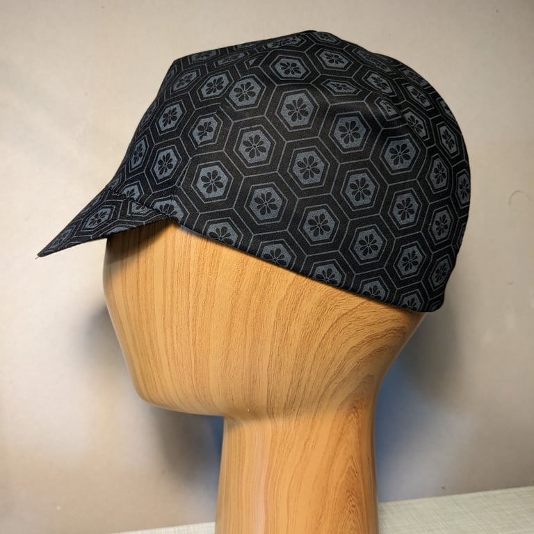 Cotton cycling cap Japanese inspired Johnson Stitchworks
