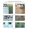 Fensterfolie Bienenwabe Maßanfertigung etched 