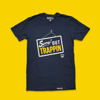 Sorry Out Trappin tee navy