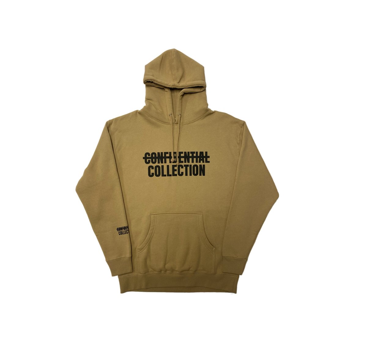 Bar Logo Heavyweight Hoodie - Sand / Confidential Collection