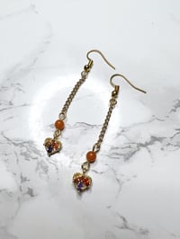 dainty heart earrings