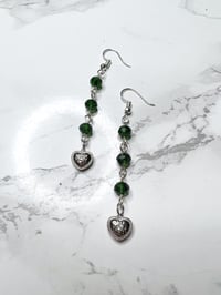 emerald evil eye earrings
