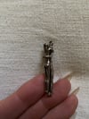 sterling BRUTALIST one of a kind erotic lovers charm