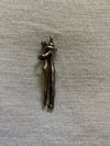 sterling BRUTALIST one of a kind erotic lovers charm