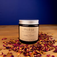 Image 4 of Kama / Love Candle infused with Rose Quartz by Moksa