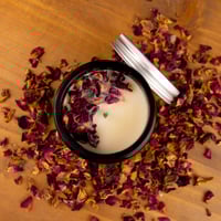 Image 3 of Kama / Love Candle infused with Rose Quartz by Moksa