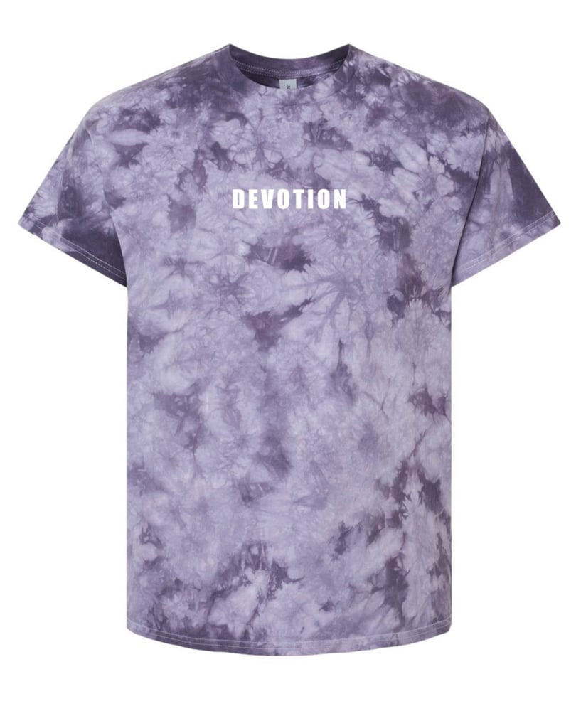 Black / Purple Crystal Wash Short Sleeve T-Shirt