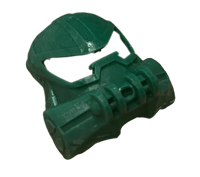 Image 1 of Bionicle Great Kanohi Huna HQ (Resin-Printed, Dark Green)