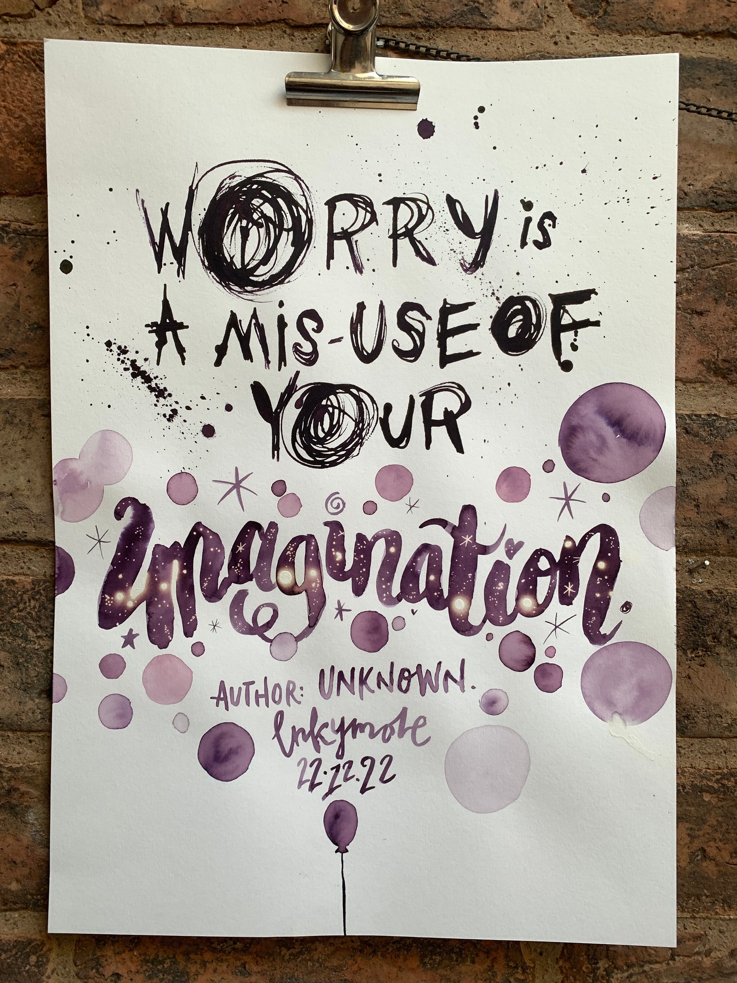 Inkvent Art 2022 / Imagination / 22nd December // Original or Print