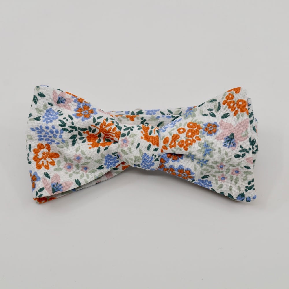 Image of Noeud Papillon à Nouer - Fleuri