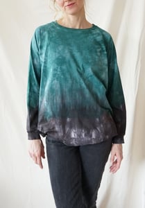Image of Batik Pullover Dark Green
