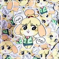 Rude Isabelle Vinyl Sticker