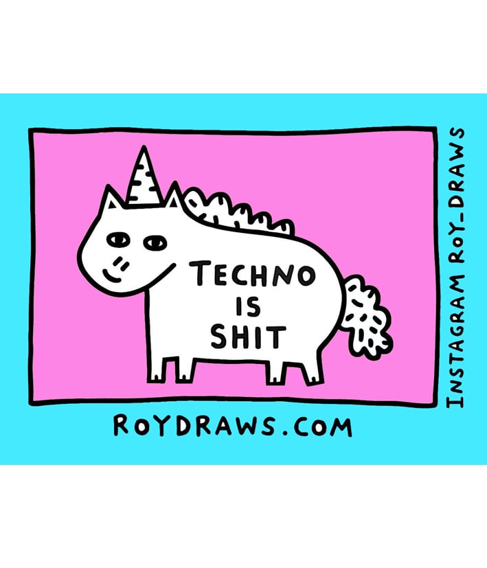 Image of Techno Is Shit Sticker 