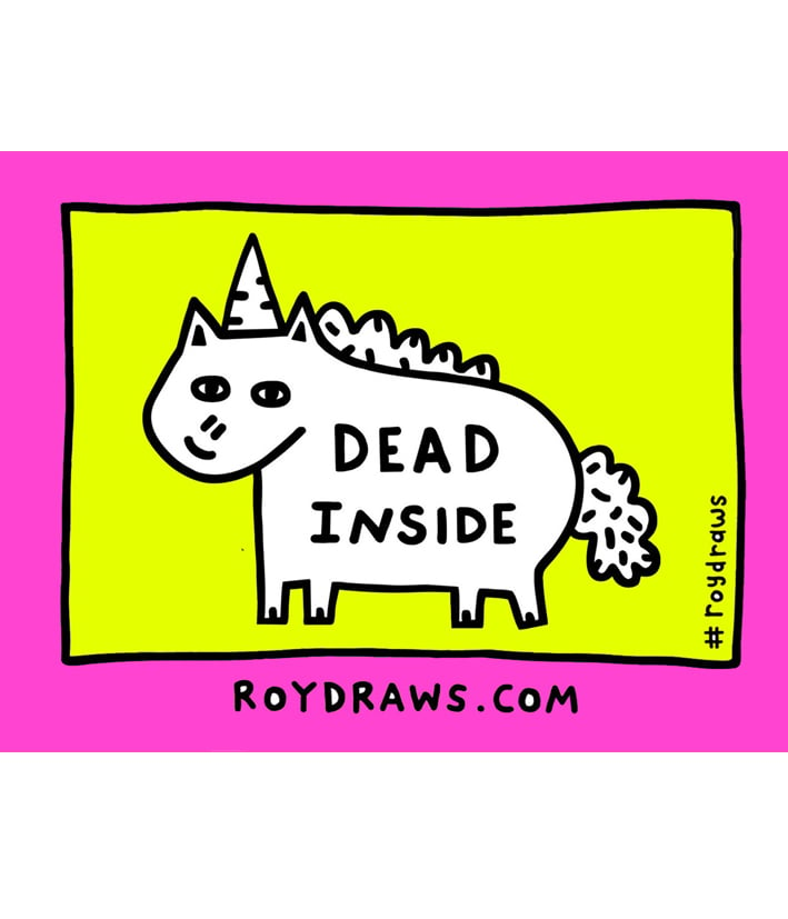 Image of Dead Inside Sticker 