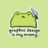 Graphic Design Is My Enemy Sticker