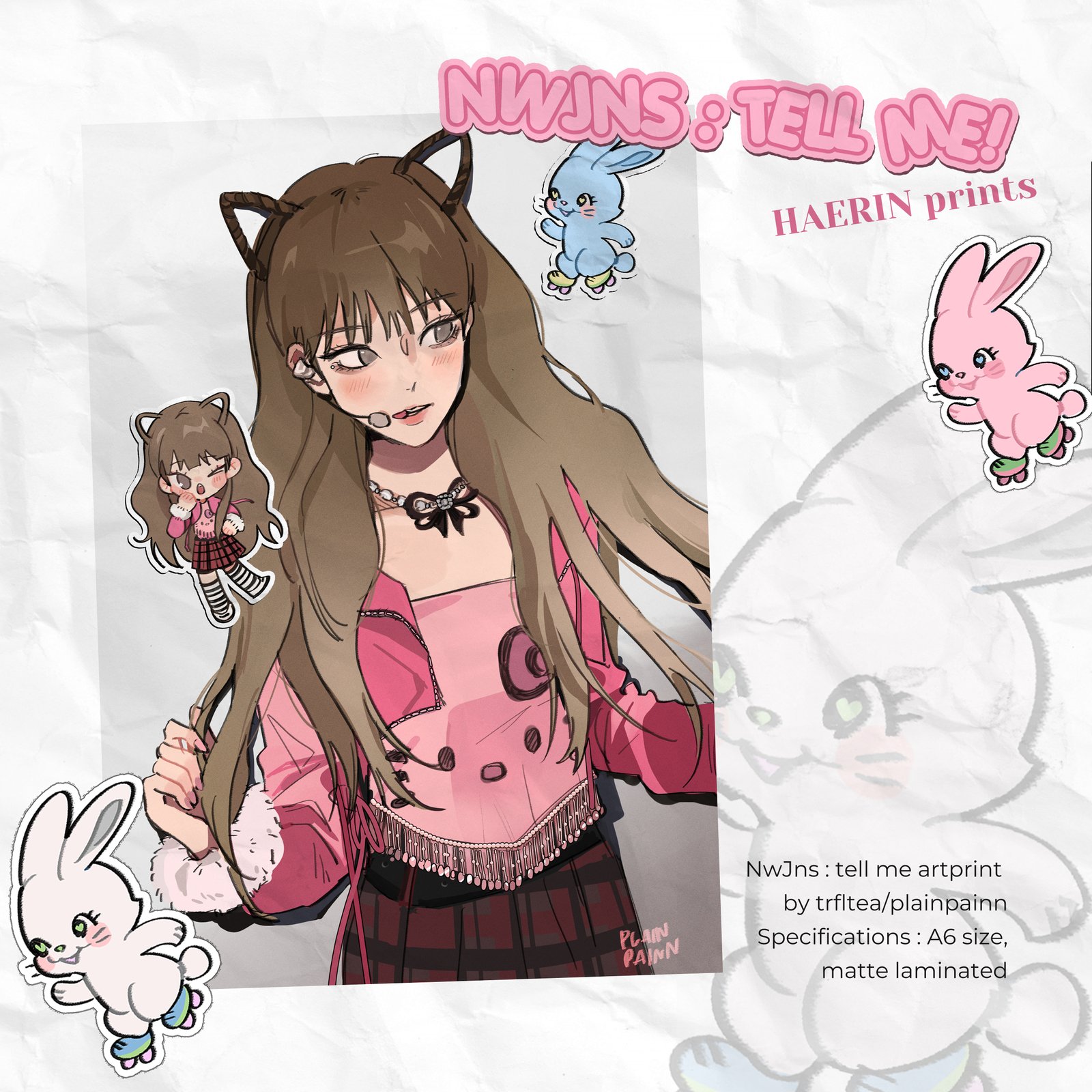 NwJns : tell me keychain, sticker, prints | plainpainn's shop