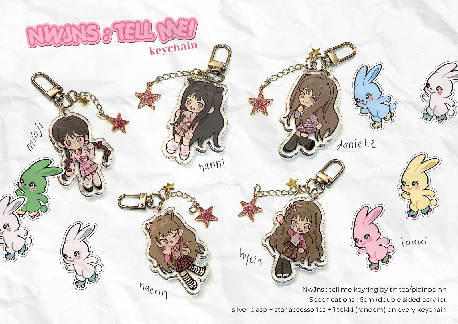 NwJns : tell me keychain, sticker, prints | plainpainn's shop