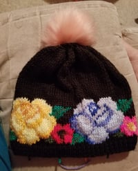 Image 5 of Flower Crown Beanie