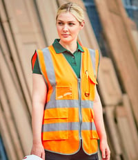 Image 3 of Branded High Visibility Executive Waistcoat