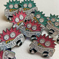 Image 3 of Monster Club Pin Badges- Rainbow plated