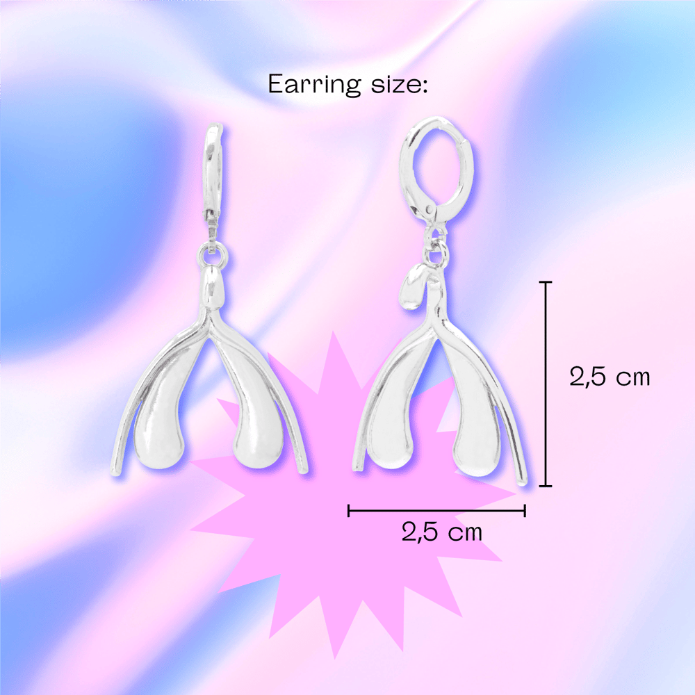 Image of Earrings - Shiny Metal